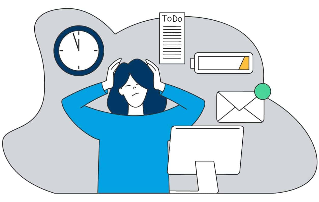 Illustration of how menopause in the workplace can affect women